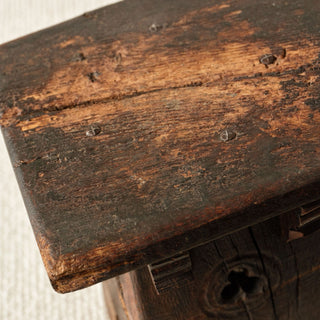 19th Century French Oak Neo Gothic Stool
