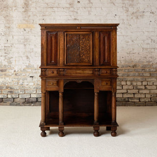 17th Century French Oak & Walnut Cabinet
