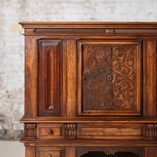 17th Century French Oak & Walnut Cabinet
