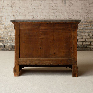 1850s French Louis Philippe Period Marble Top Commode
