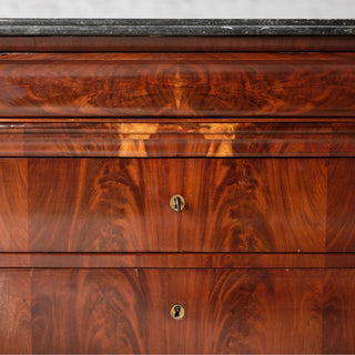 1850s French Louis Philippe Period Marble Top Commode
