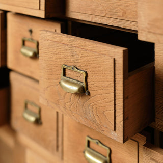 Late 19th Century French Oak Bank Office Filing Cabinet
