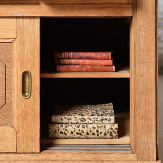 Late 19th Century French Oak Bank Office Filing Cabinet

