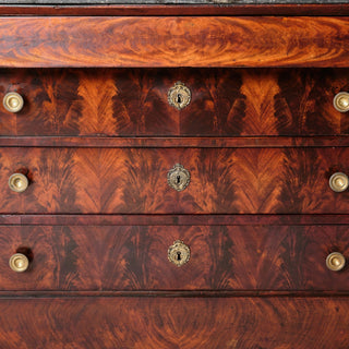 19th Century French Mahogany Chest with Marble Top (B)
