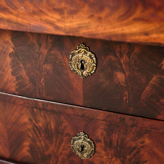 19th Century French Mahogany Chest with Marble Top (B)

