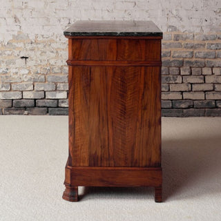 19th Century French Oak Louis Phillipe Commode with Marble Top
