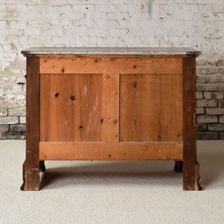 19th Century French Oak Louis Phillipe Commode with Marble Top
