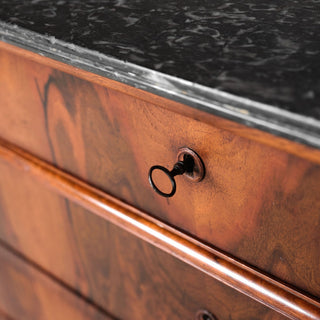 19th Century French Oak Louis Phillipe Commode with Marble Top
