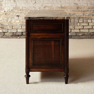 Late 17th Century French Empire Cherry Wood Commode with Marble Top
