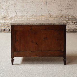 Late 17th Century French Empire Cherry Wood Commode with Marble Top
