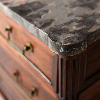 Late 17th Century French Empire Cherry Wood Commode with Marble Top
