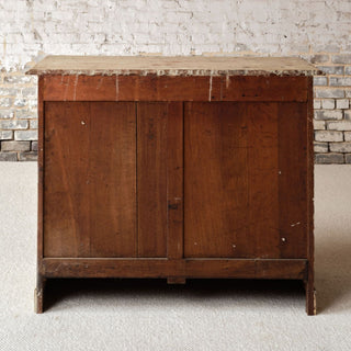 1950s French Oak Chest of Drawers with Bécassine Motif

