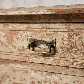 1950s French Oak Chest of Drawers with Bécassine Motif
