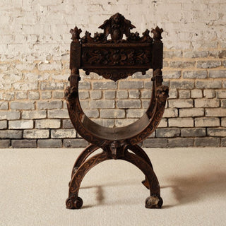 1800s French Wooden Armchair
