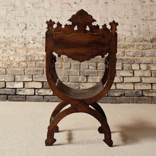 1800s French Wooden Armchair
