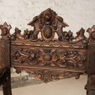 1800s French Wooden Armchair
