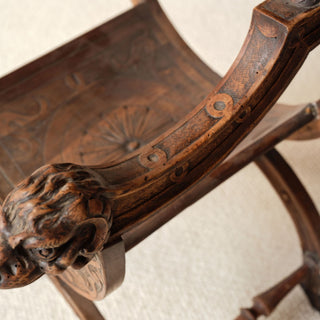 1800s French Wooden Armchair
