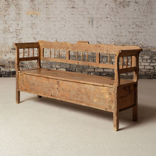 19th Century French Alsace Farm Bench
