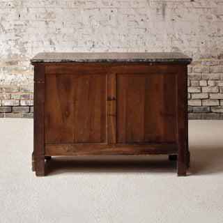 19th Century French Mahogany Chest with Marble Top (A)
