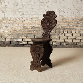 1900s French Oak Gothic Style Chair
