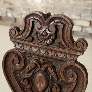 1900s French Oak Gothic Style Chair
