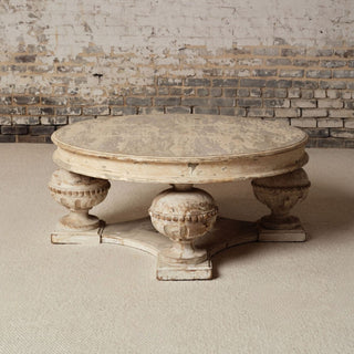 19th Century French Oak Painted Coffee Table
