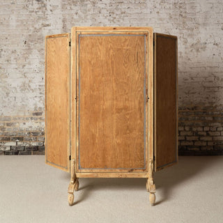 19th Century French Oak Floor Mirror
