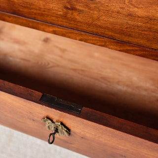 19th Century French Louis Philippe Walnut Chest with Marble Top (D)
