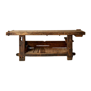 19th Century French Oak and Pine Carpenter's Workbench
