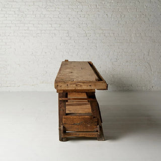 19th Century French Oak and Pine Carpenter's Workbench
