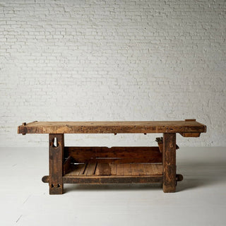 19th Century French Oak and Pine Carpenter's Workbench
