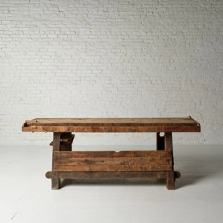 19th Century French Oak and Pine Carpenter's Workbench
