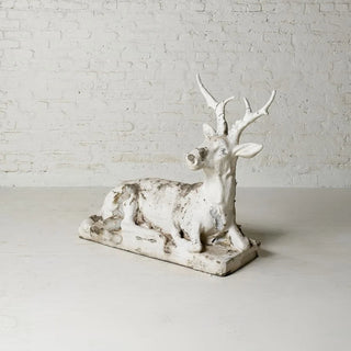 19th Century Belgian Bronze Stag Statue
