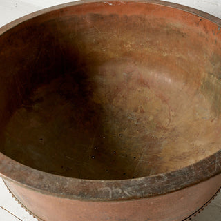 19th Century French Industrial Copper Cheese Pan
