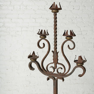 1920s–1940s Belgian Iron Candelabra
