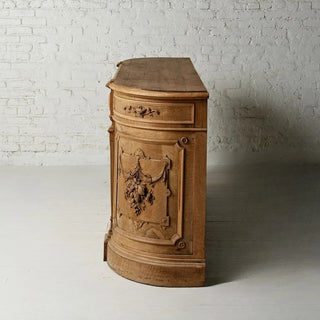 1880s French Carved Oak Serving Counter
