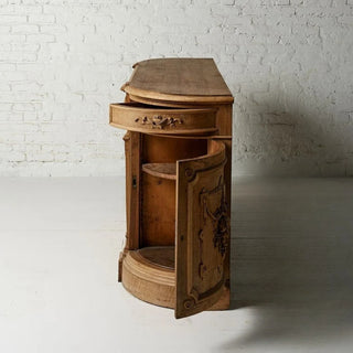 1880s French Carved Oak Serving Counter
