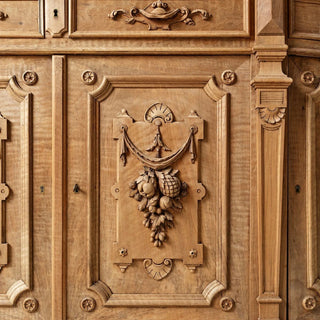 1880s French Carved Oak Serving Counter
