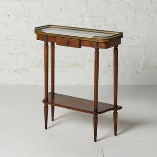 18th Century Louis XVI Mahogany & Marble Console Table
