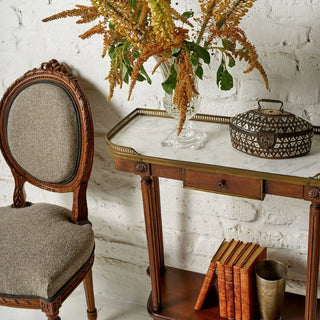 18th Century Louis XVI Mahogany & Marble Console Table
