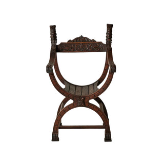 19th Century Belgian Oak Dagobert Chair
