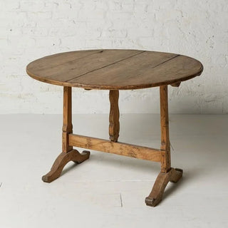 19th Century French Oak Vigneron Wine Table
