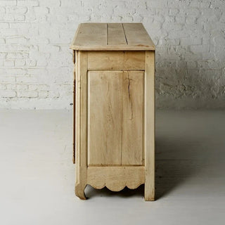 19th Century Belgian Bleached Oak Two Door Dresser
