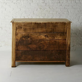 19th Century Belgian Bleached Oak Two Door Dresser
