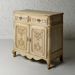 19th Century Bleached Oak Belgian Server (A)
