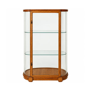 19th Century Belgian Oak and Glass Display Cabinet
