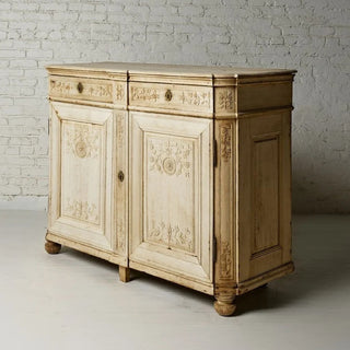 19th Century Belgian Bleached Oak Server (B)
