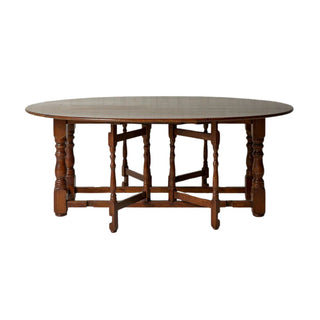 1960s Belgian Oak Gate Leg Table
