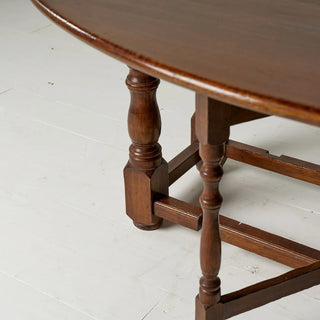 1960s Belgian Oak Gate Leg Table
