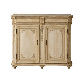 1860s Belgian Bleached Oak Commode
